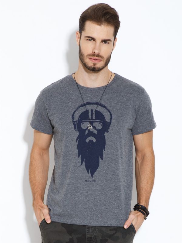 T-SHIRT MALHA MESCLA