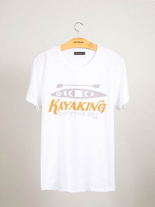 T-shirt malha lisa Kayaking