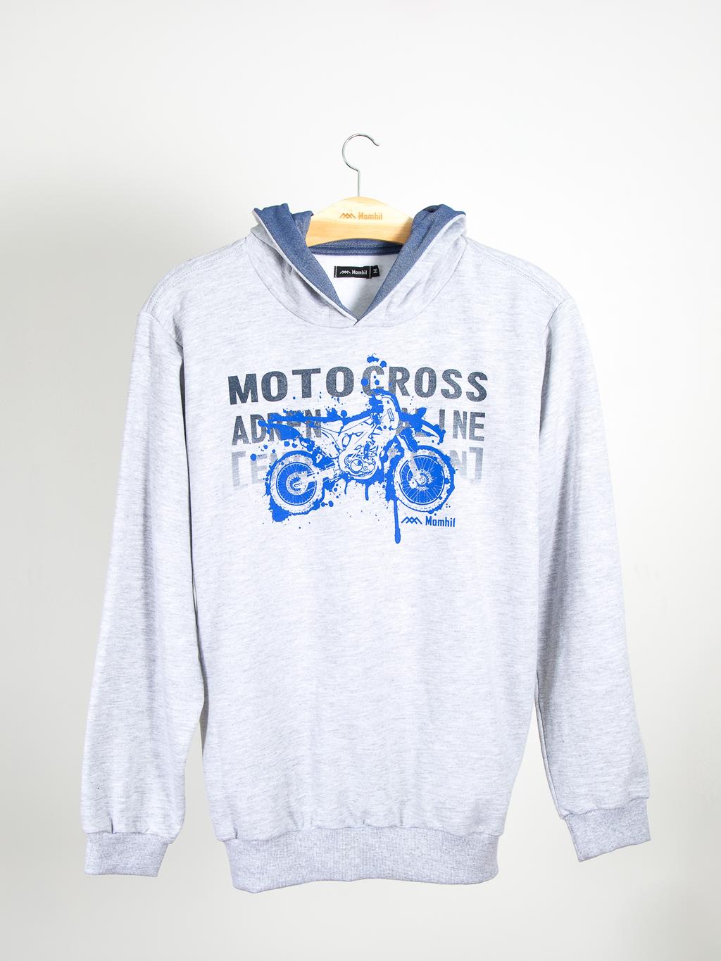 Blusão de moletom com capuz Motocross